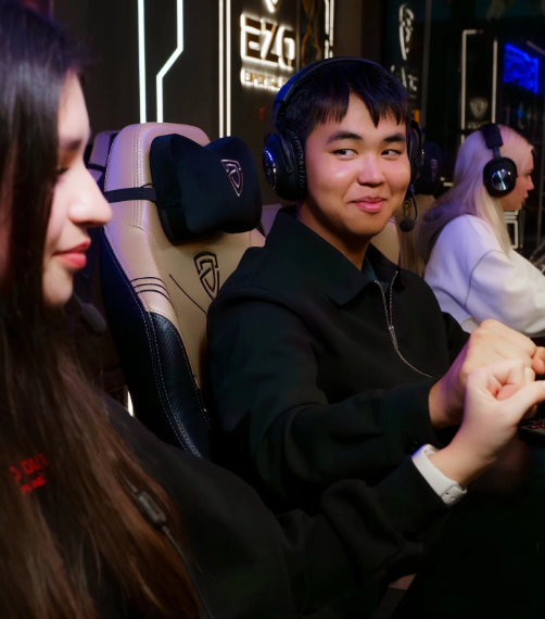 The EZO Gaming Lounge team at work